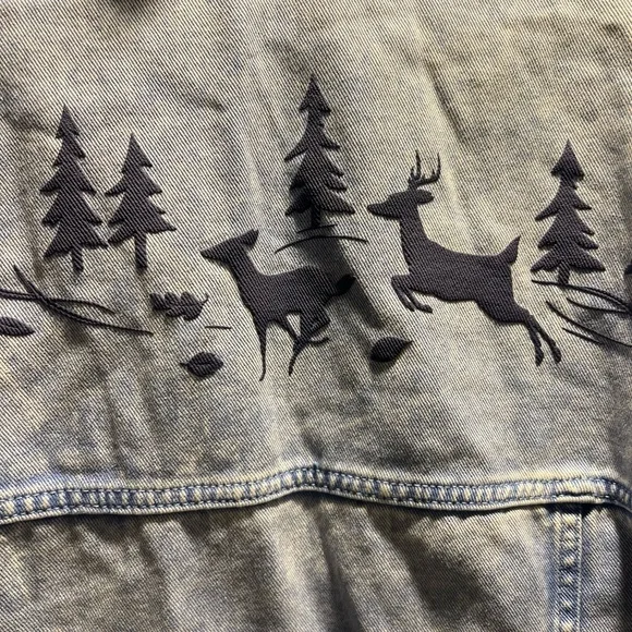 Disney parks Pocahontas Denim Jean jacket style Spirt jersey - Picture 3 of 10